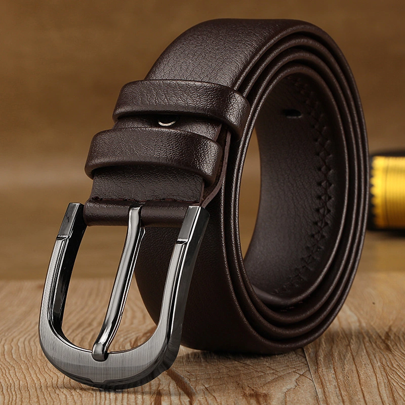 High Quality Wholesale Pin Buckle Men′s Belt Leisure Belt