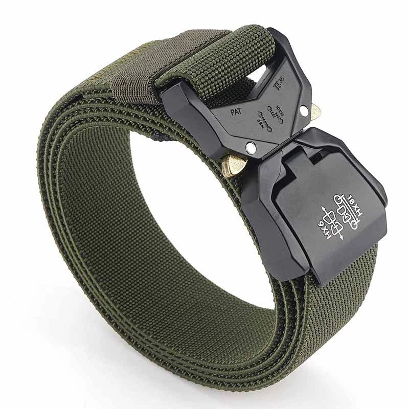 Tactical Belt Men′s Multifunctional Army Fan Outdoor Belt Molle Black Training Webbing Nylon Duty Waist Belt