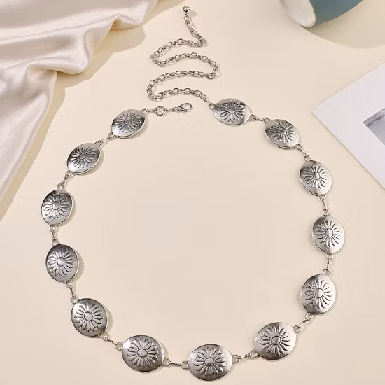 Cinturón trenzado tejido a mano de nuevo estilo para mujer con hebilla de Metal cuerda de cintura para mujer para decoración de vestidos vaqueros