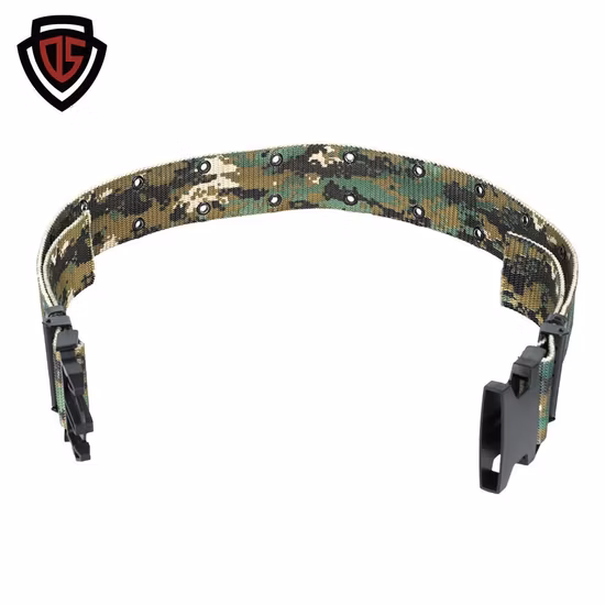 Heavy Duty OEM ODM ajustable personalizado policía ejército estilo cinturón combate al aire libre elástico nailon poliéster correas táctico estilo militar cinturones