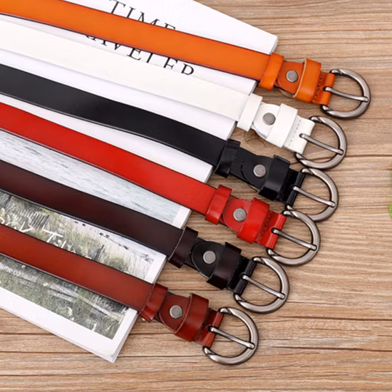 Las mujeres casuales de la moda de la venta al por mayor del OEM de la fábrica ceñen las correas de cuero de la PU