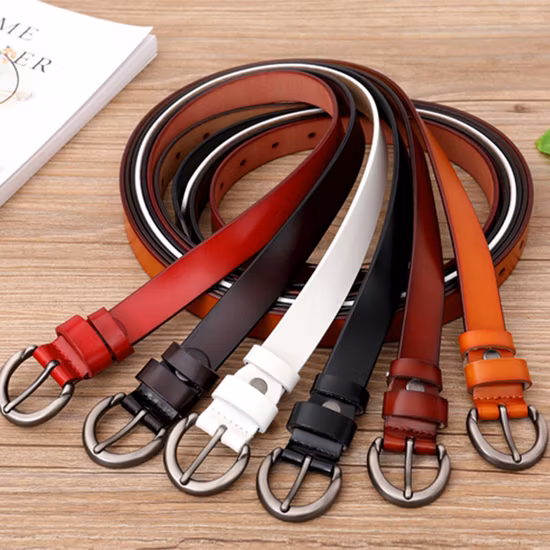 Cinturón de mujer Cinturón de moda de cuero genuino Cinturones geniales de mujer de alta calidad para vestido